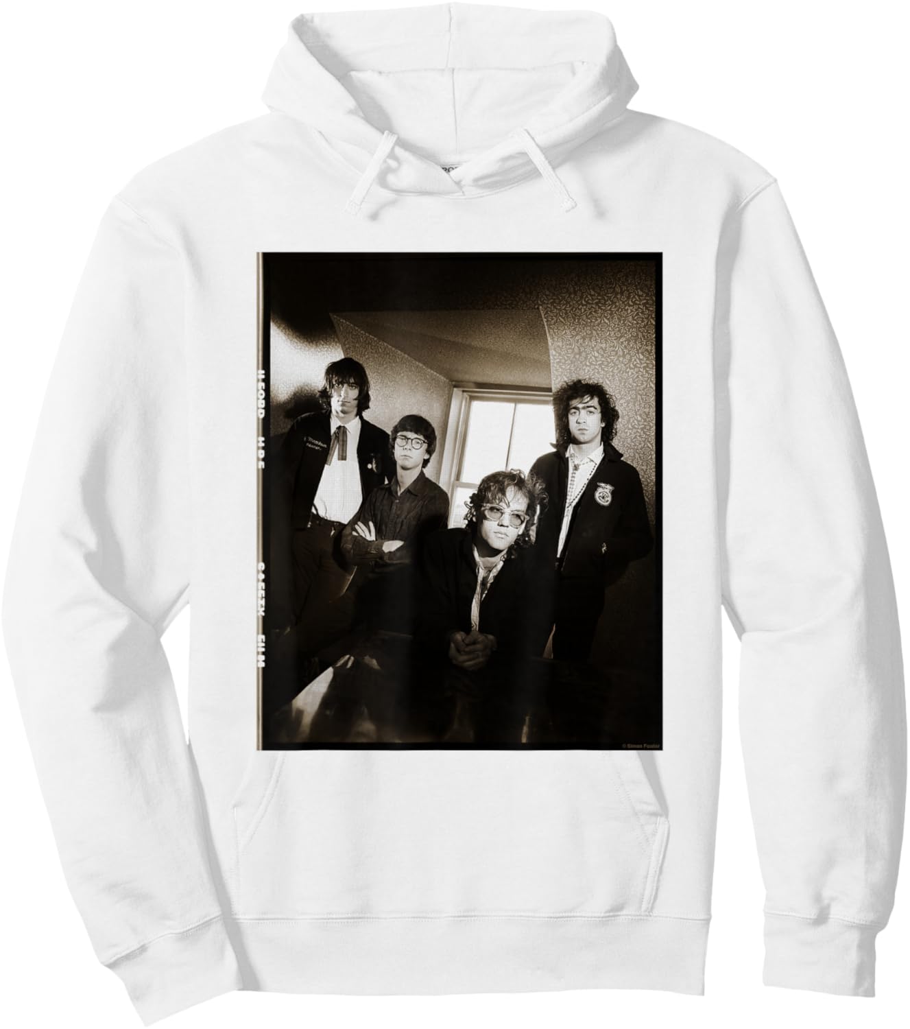 REM 1981 Band Photo By Simon Fowler Hoodie - Hoodie | White
