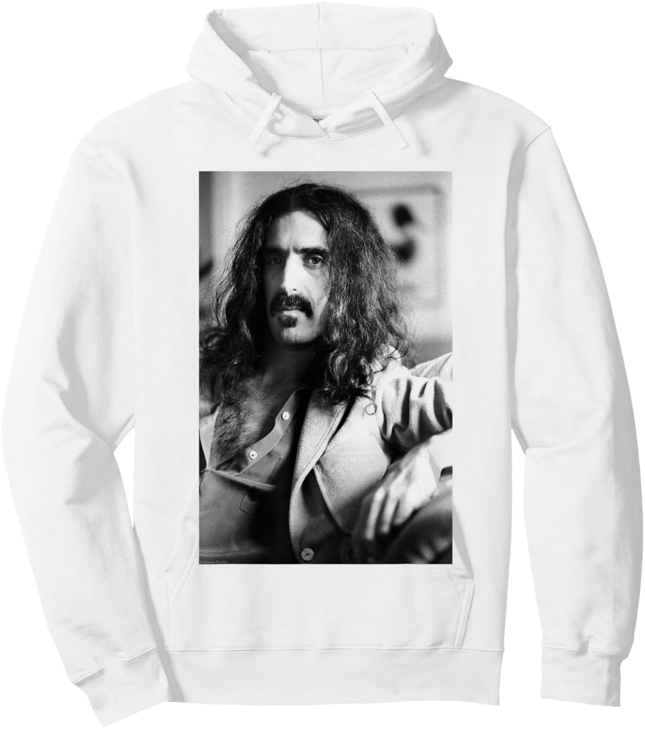 Frank Zappa In London Photographed By Simon Fowler Hoodie - Hoodie | White