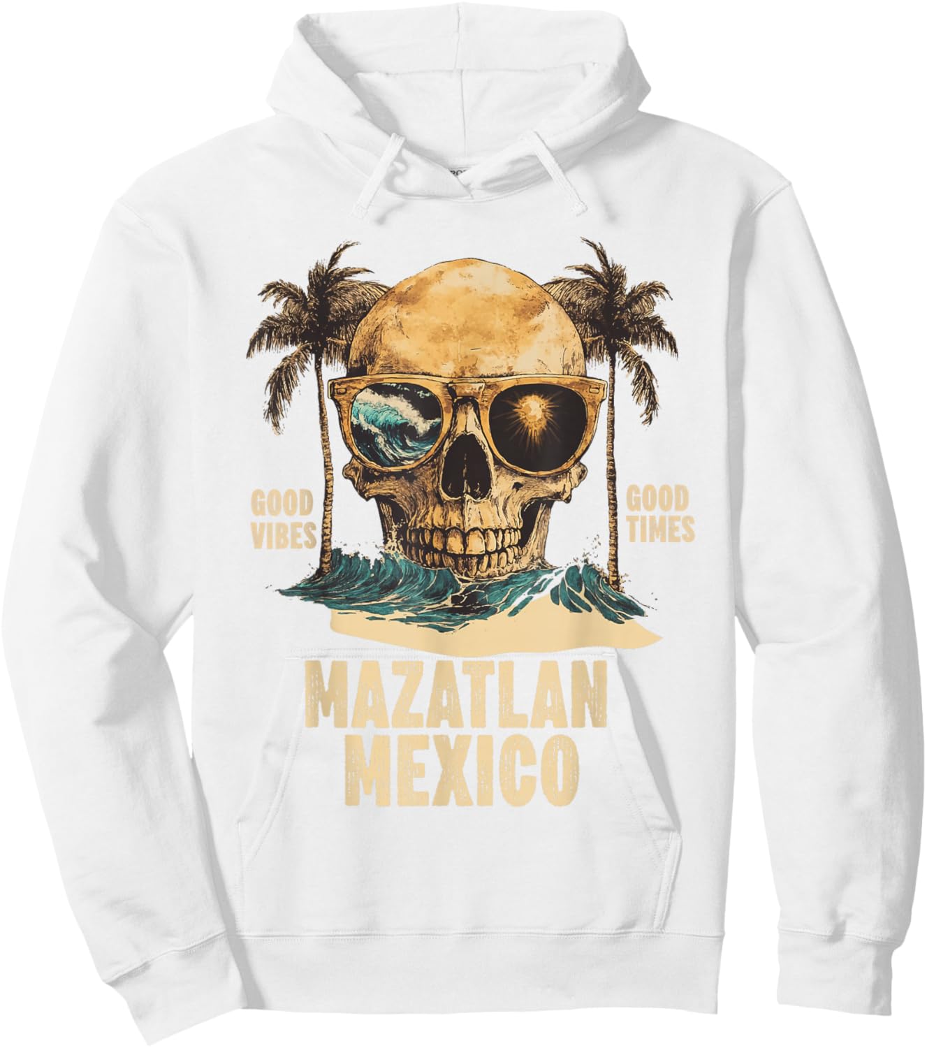 Mazatlan Mexico Souvenir Mexican Vacation Men Women Reminder Hoodie - Hoodie | White