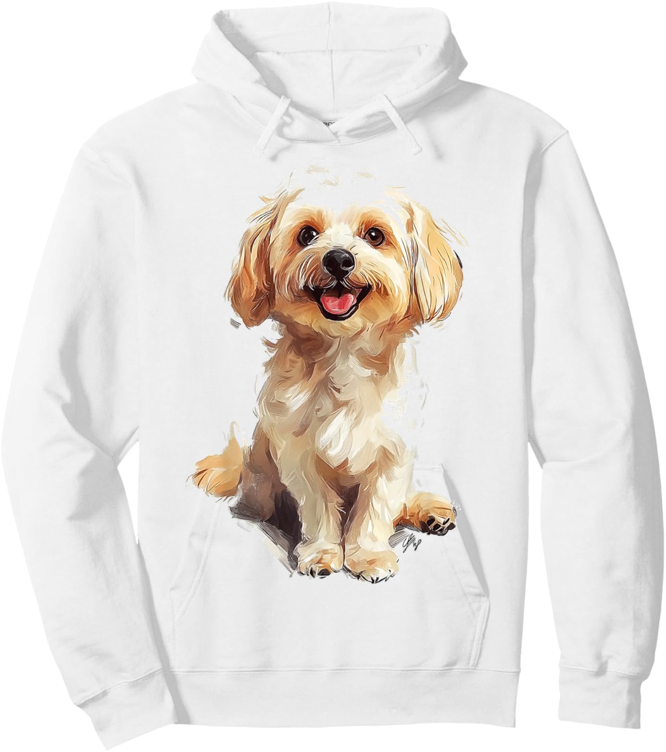 Maltipoo Dog Motif Pet Art Maltipoo Hoodie - Hoodie | White