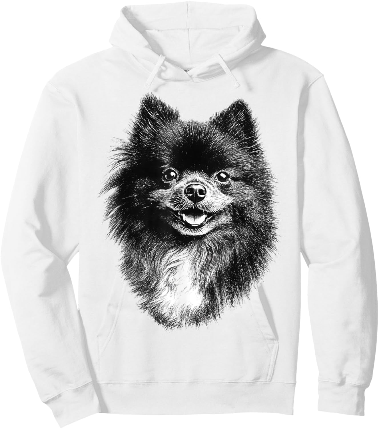 Pomeranian Dog Graphic Pet Artwork Pomeranian Hoodie - Hoodie | White