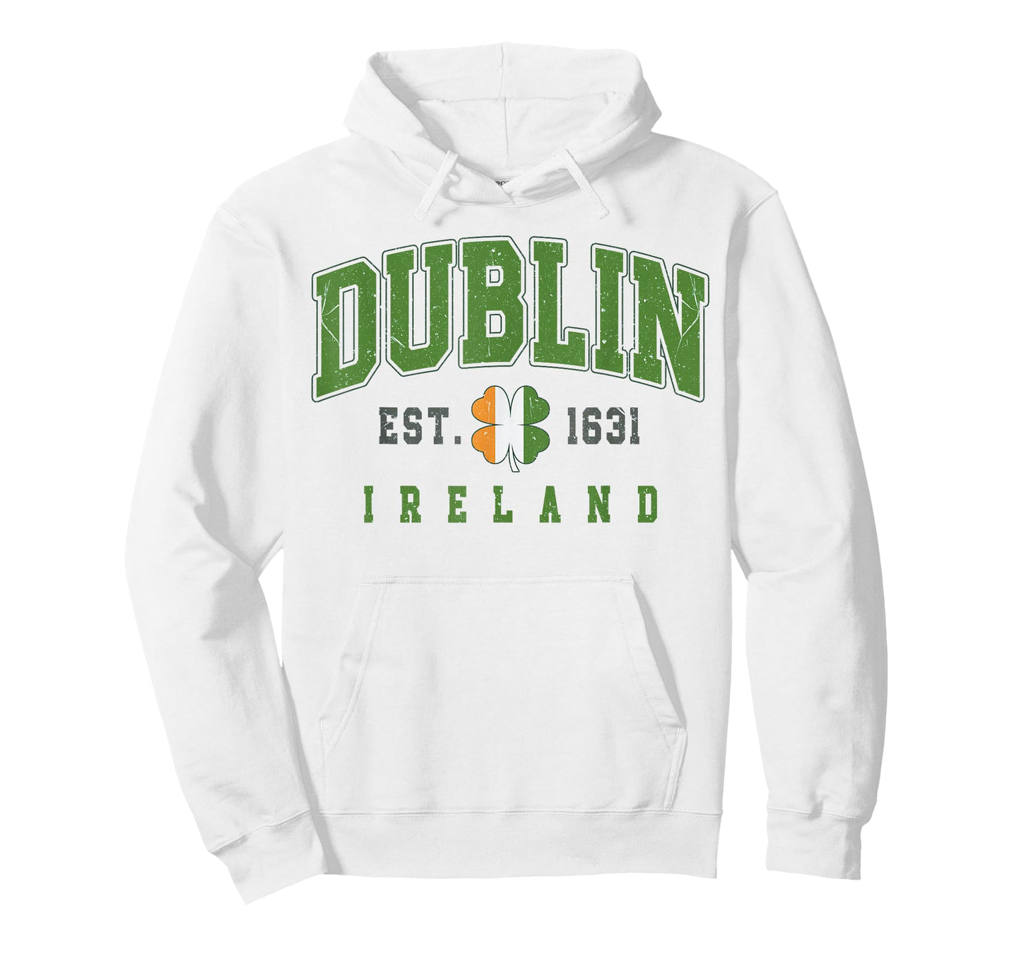 Dublin Ireland for St Patrick’s Day or Irish Travel T-Shirt - Hoodie | White