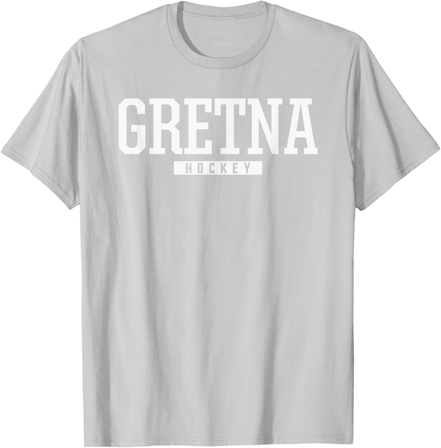Gretna High School Hockey T-Shirt - T-Shirt | Ash
