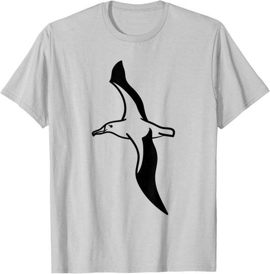 Flying Albatross Seagull Gull Bird Lover Gift Men Women Kids T-Shirt - T-Shirt | Ash