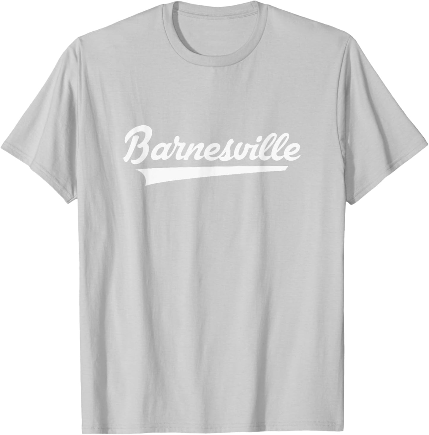 Barnesville High School Vintage Swoosh T-Shirt - T-Shirt | Ash