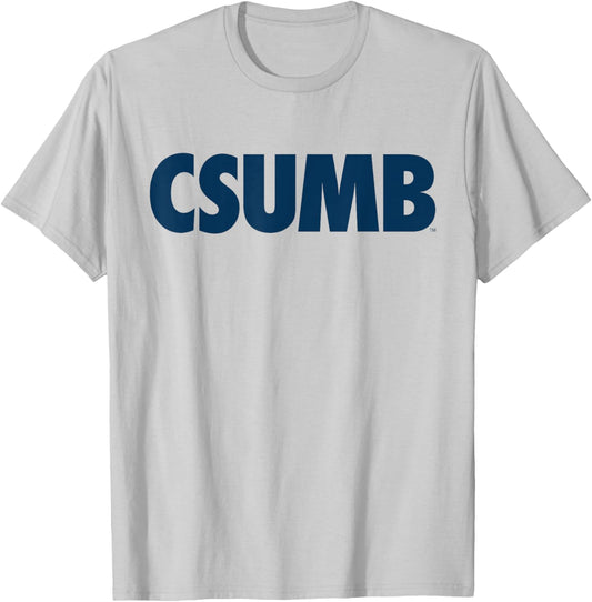 Cal State Monterey Bay Block CSUMB Logo T-Shirt - T-Shirt | Ash