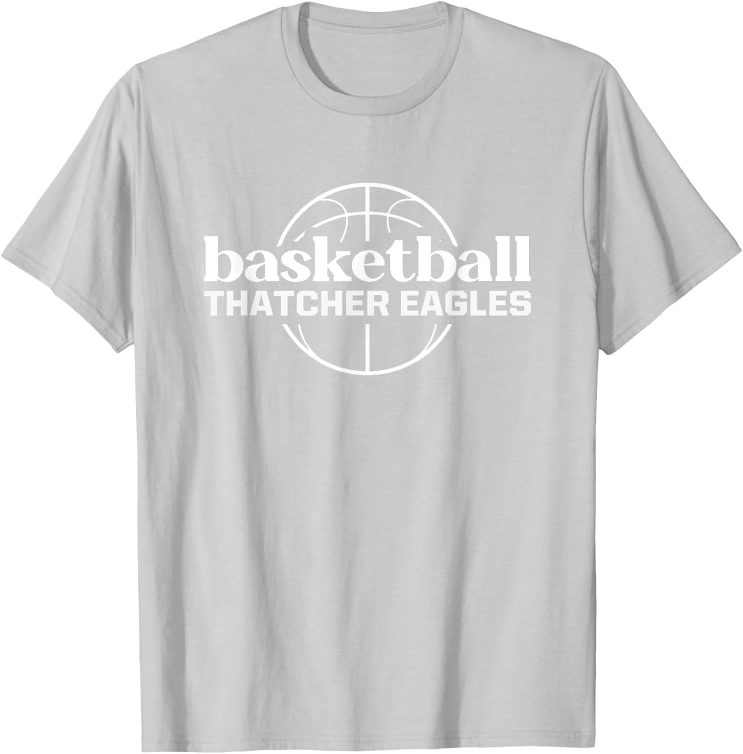 Thatcher Eagles Basketball T-Shirt - T-Shirt | Ash
