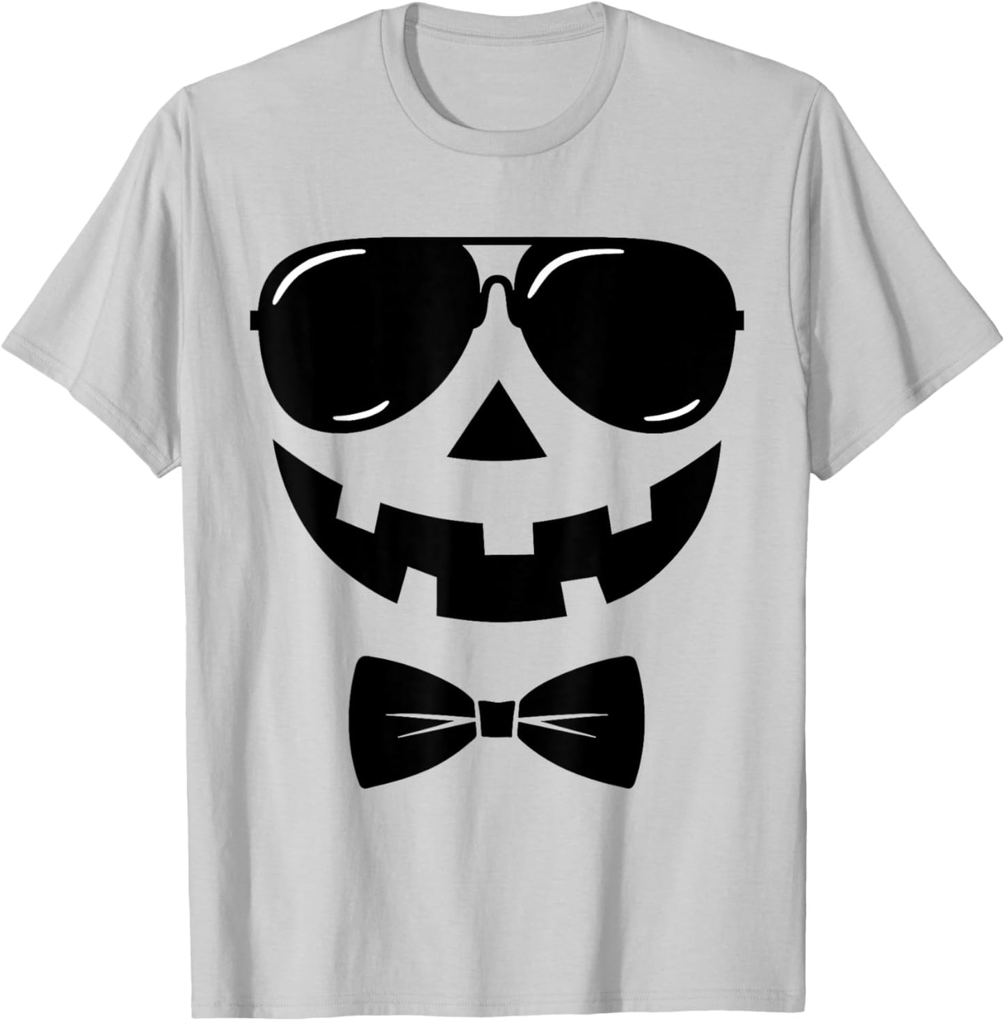 Vintage Pumpkin Face Jackolantern Jack O Lantern Halloween T-Shirt - T-Shirt | Ash