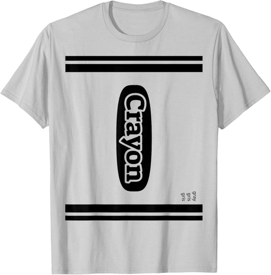 Crayon Gray Group Costume T-Shirt - T-Shirt | Ash