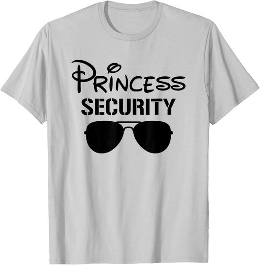 Princess Security - Funny Halloween Dad Guard T-Shirt - T-Shirt | Ash