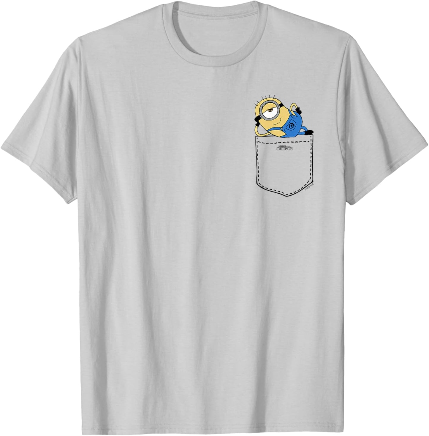 Minions Carl Taking It Easy Pocket Hit T-Shirt - T-Shirt | Ash