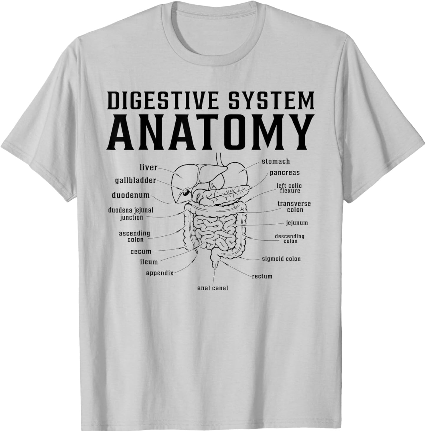 Digestive system anatomy doctor nurse T-Shirt - T-Shirt | Ash