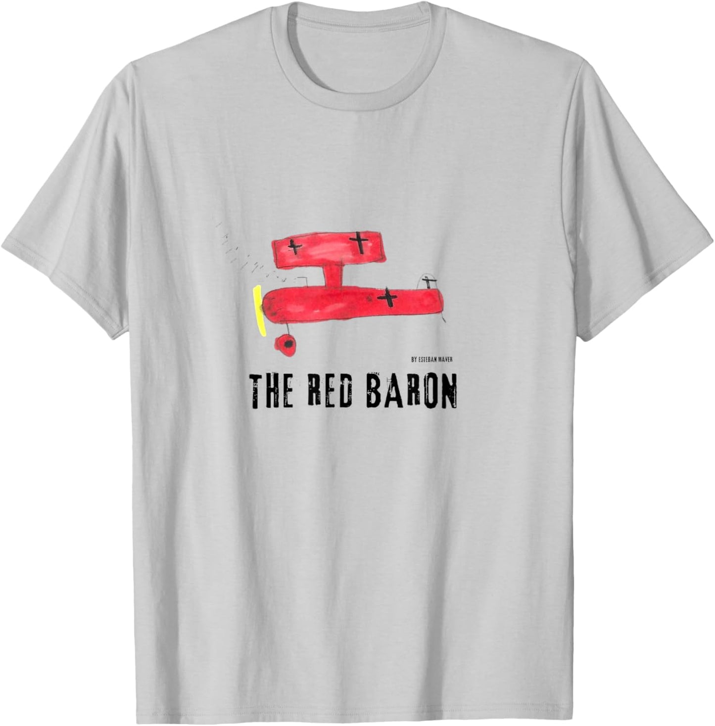 Red Baron, Aviation, aircraft, airplane. T-Shirt - T-Shirt | Ash