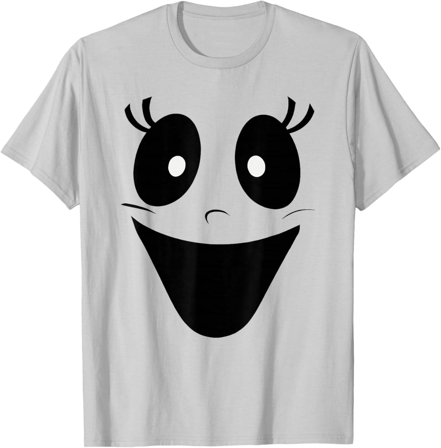 Cute Female Ghost Face Halloween Costume T-Shirt - T-Shirt | Ash