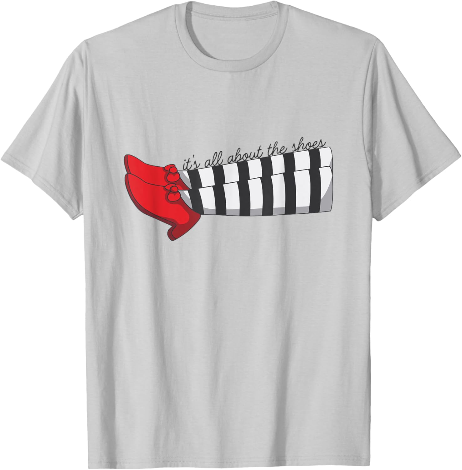 All About the Shoes Halloween Wonderful Wizard of Oz Wicked T-Shirt - T-Shirt | Ash