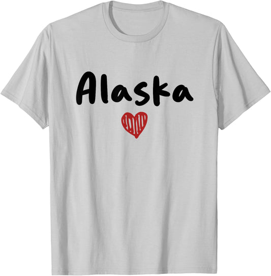 Alaska - I Love Alaska - Classic T-Shirt - T-Shirt | Ash