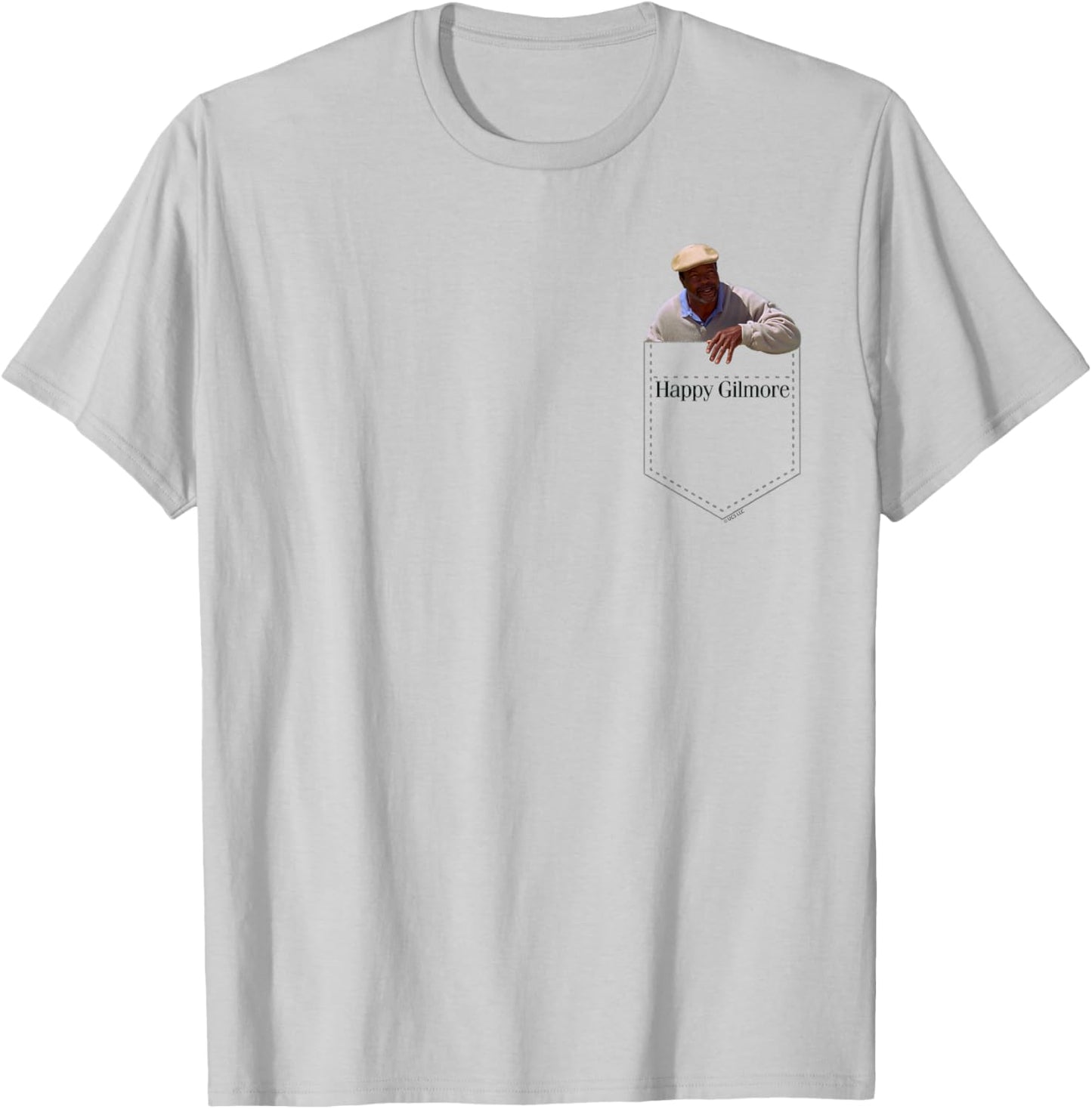 Happy Gilmore Chubbs Golf Pocket Hit T-Shirt - T-Shirt | Ash
