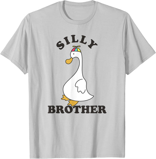 Silly Goose Brother Funny Silly Bro T-Shirt - T-Shirt | Ash