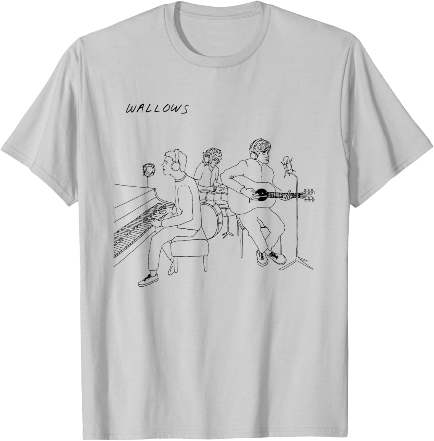 WL line art T-Shirt - T-Shirt | Ash