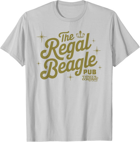 Regal Beagle Pub Retro Three's Company - Officially Licensed T-Shirt - T-Shirt | Ash