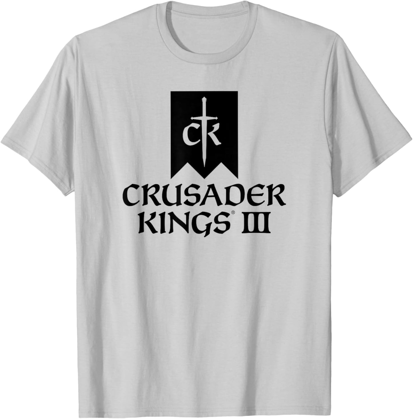 Crusader Kings III game logo black T-Shirt - T-Shirt | Ash