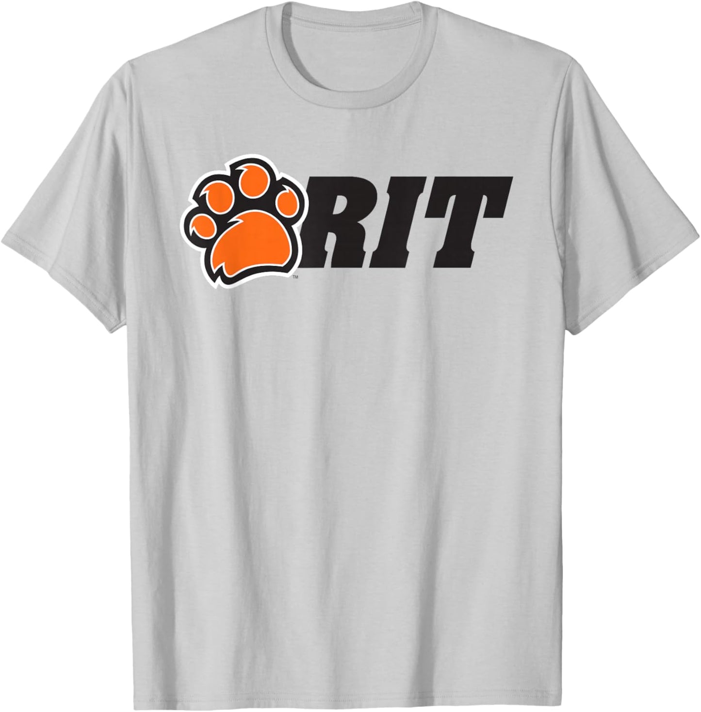 Rochester Institute of Technology RIT Paw Logo T-Shirt - T-Shirt | Ash