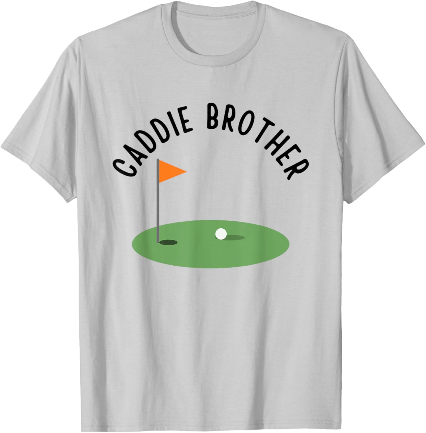Caddie Brother Cute Matching Birthday Golf Party T-Shirt - T-Shirt | Ash