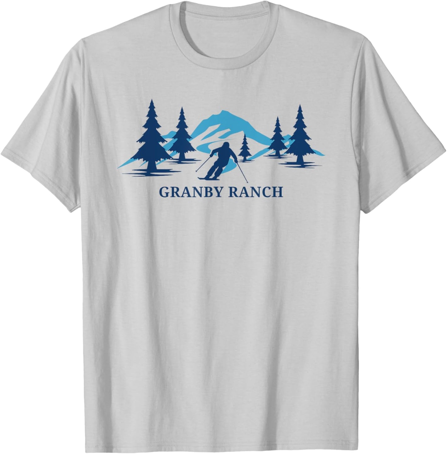 Granby Ranch Colorado Ski Resort Mountains T-Shirt - T-Shirt | Ash