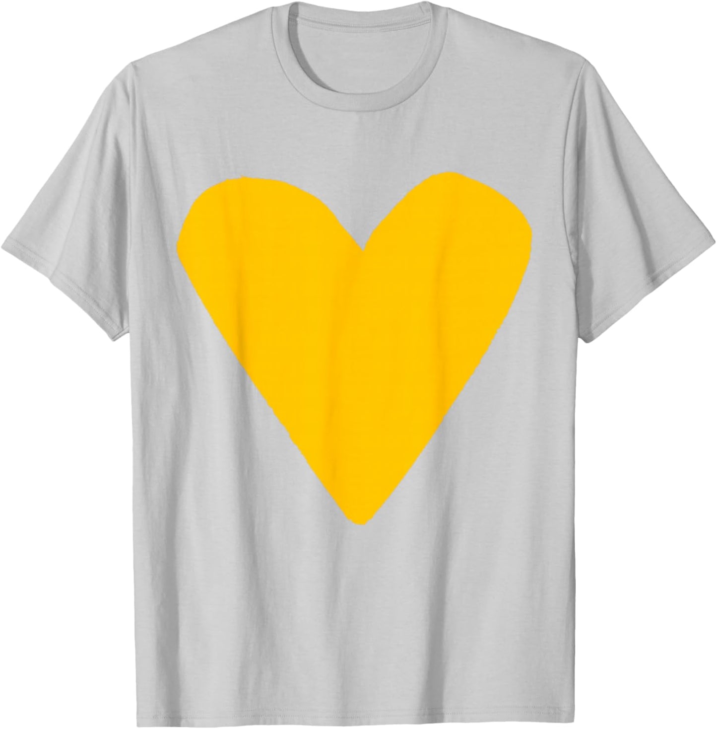 Yellow Orange Golden Heart Green T-Shirt - T-Shirt | Ash