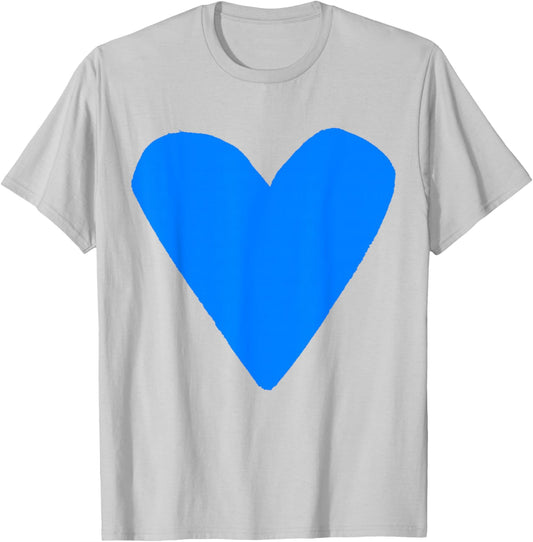 Blue Heart Orange T-Shirt - T-Shirt | Ash