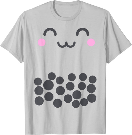 Cute Kawaii Boba Bubble Tea Costume For Kids and Toddlers T-Shirt - T-Shirt | Ash