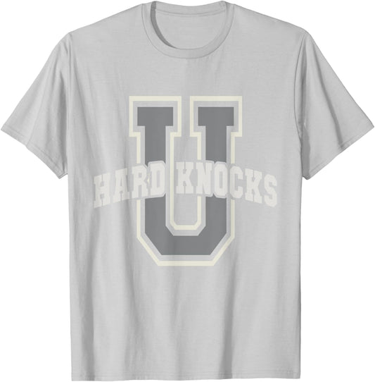 Funny UNIVERSITY of HARD KNOCKS Life Business College Boss T-Shirt - T-Shirt | Ash