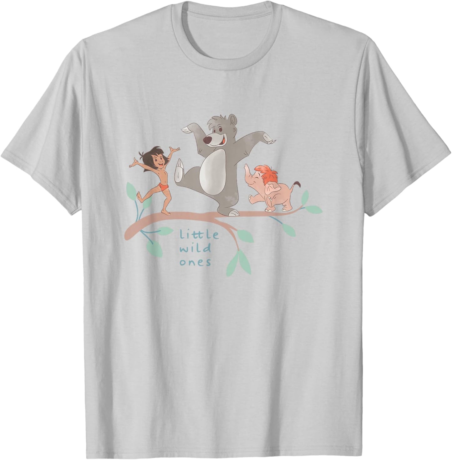Disney The Jungle Book Little Wild Ones Best Trio Chest Logo T-Shirt - T-Shirt | Ash