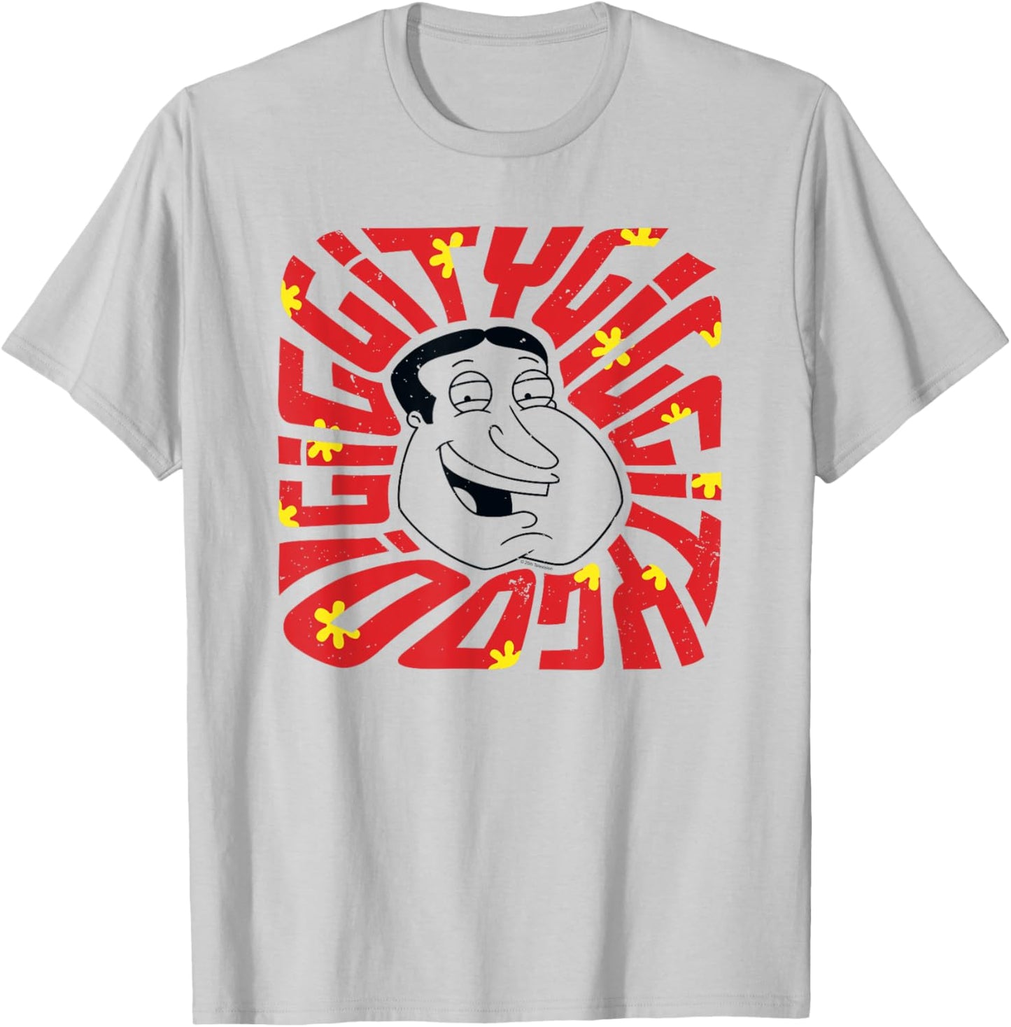 Family Guy Quagmire Groovy Giggity Giggity Goo Funny Cartoon T-Shirt - T-Shirt | Ash
