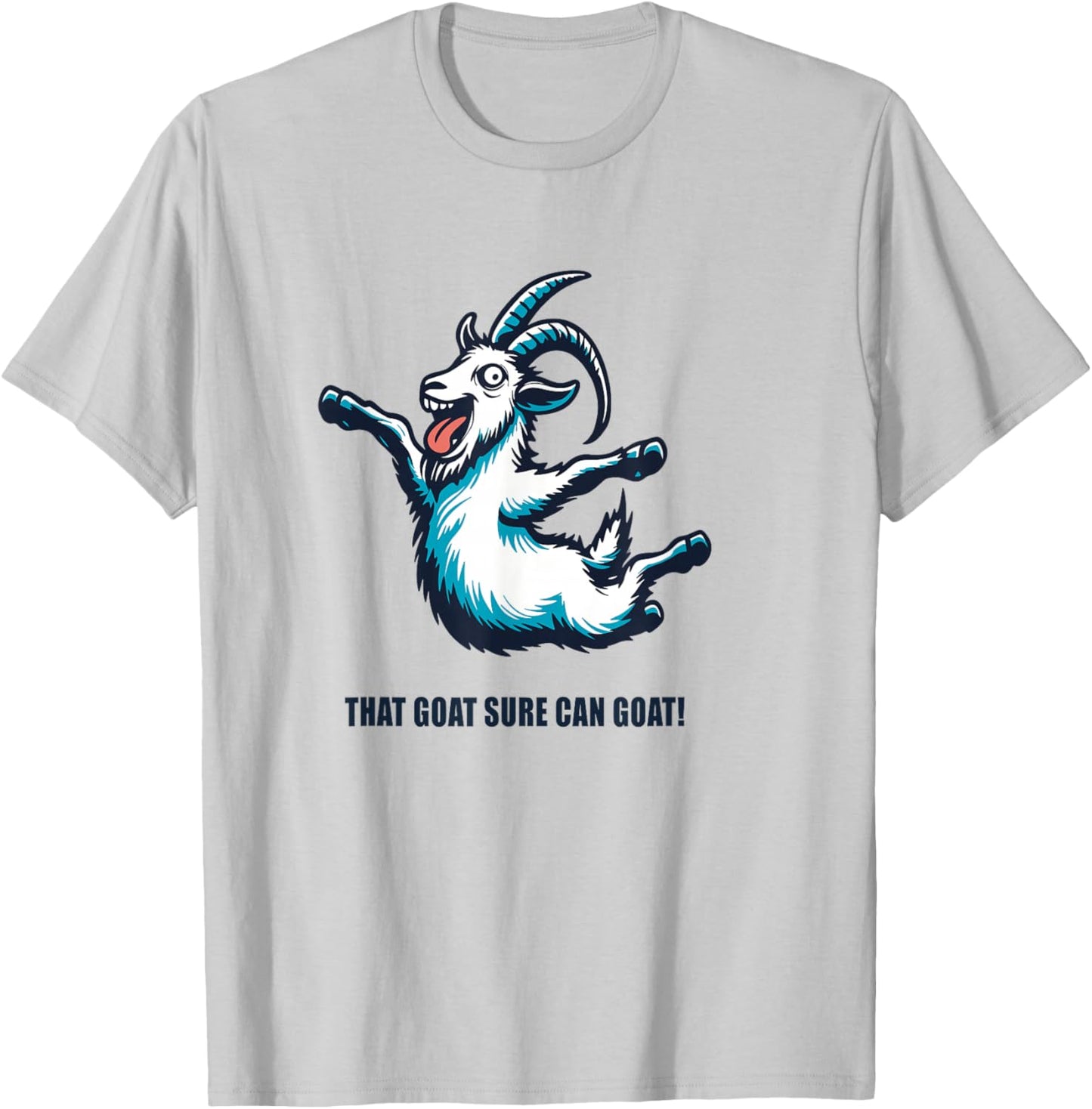 That Goat Sure Can Goat Simulator T-Shirt - T-Shirt | Ash
