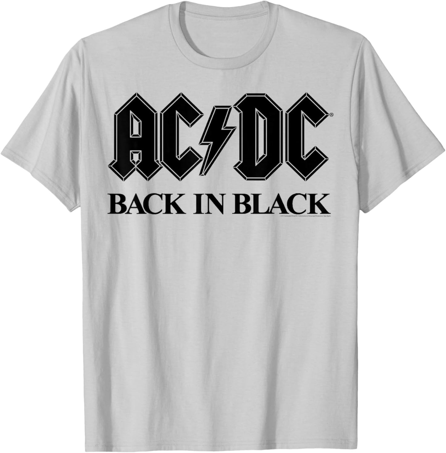 AC/DC - Bold Black T-Shirt - T-Shirt | Ash