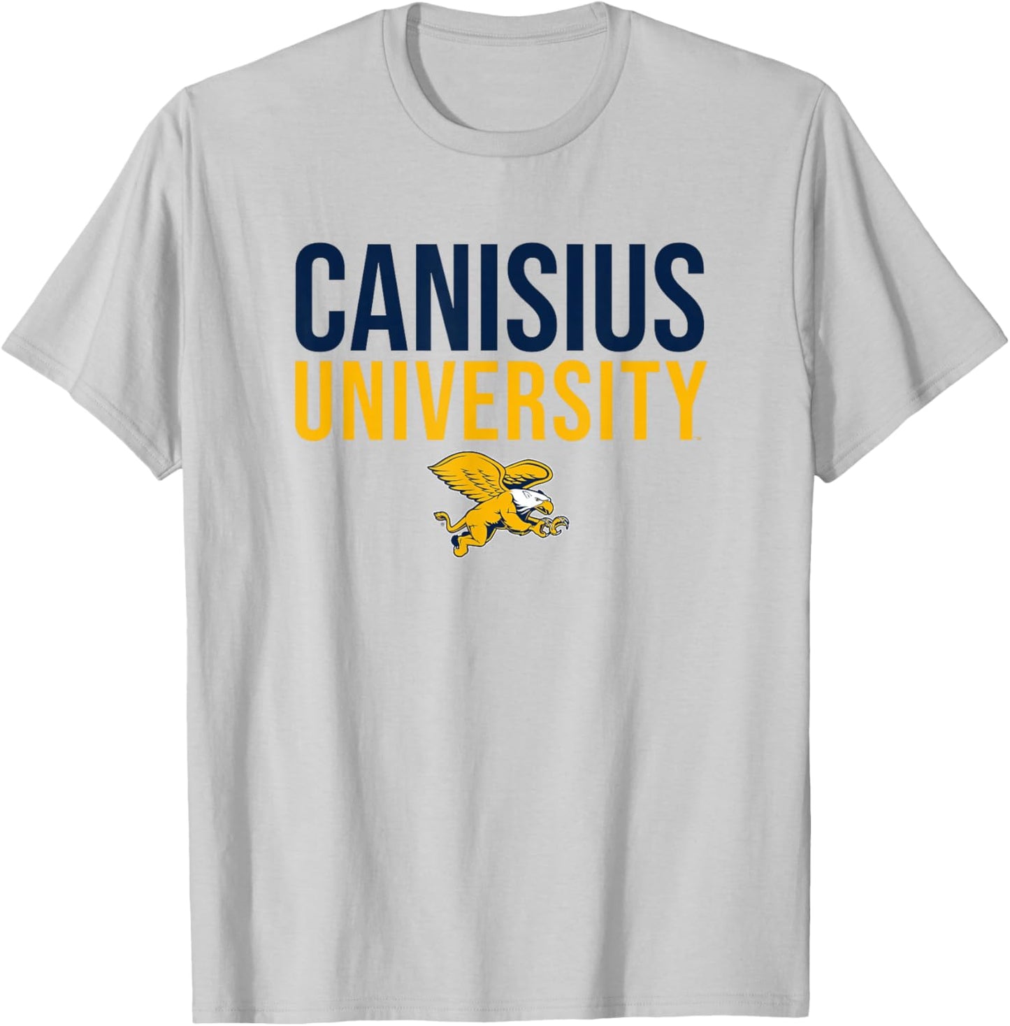 Canisius University Golden Griffins Stacked T-Shirt - T-Shirt | Ash