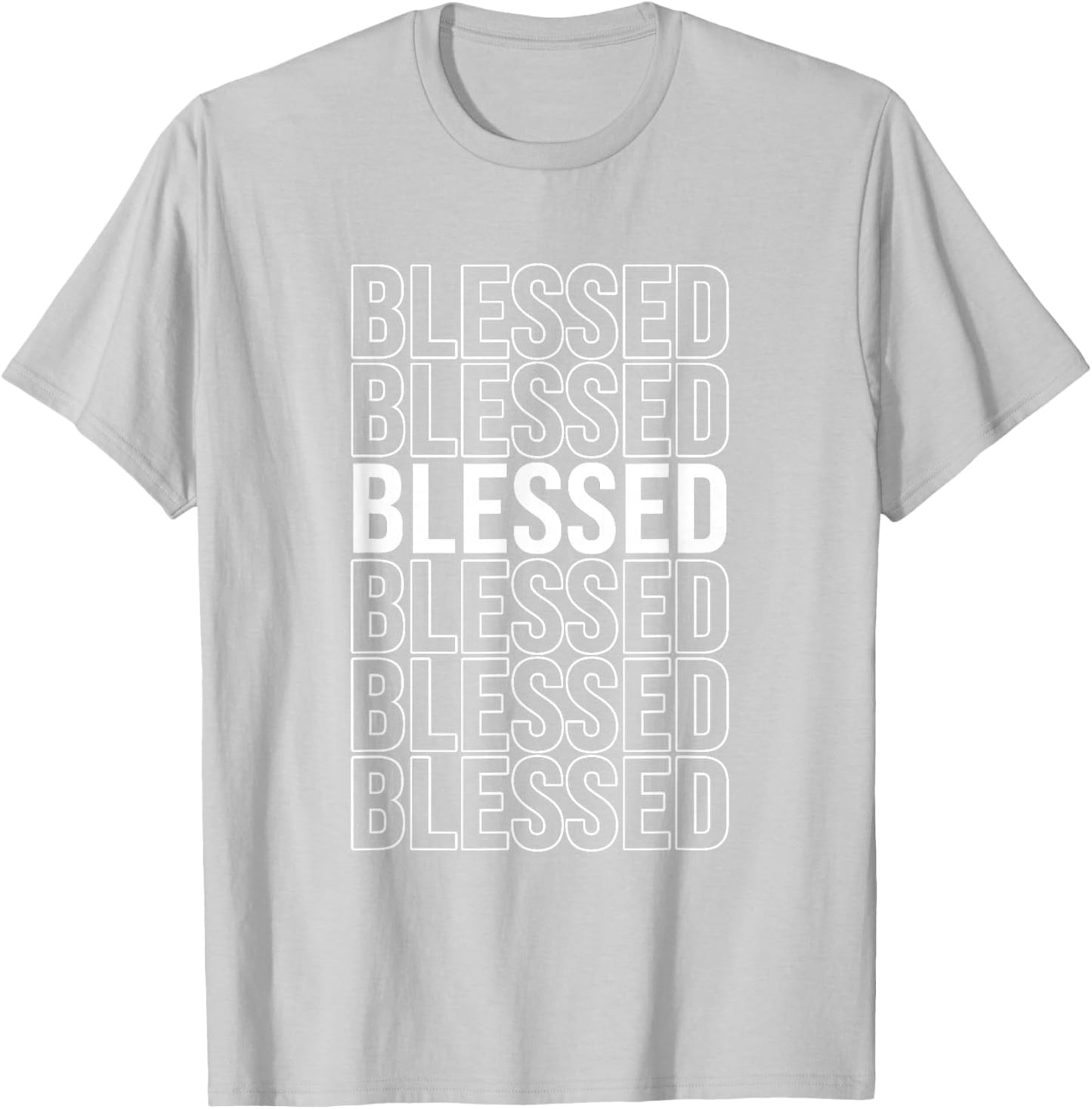 University Varsity-Gold Blessed all Yellow T-Shirt - T-Shirt | Ash