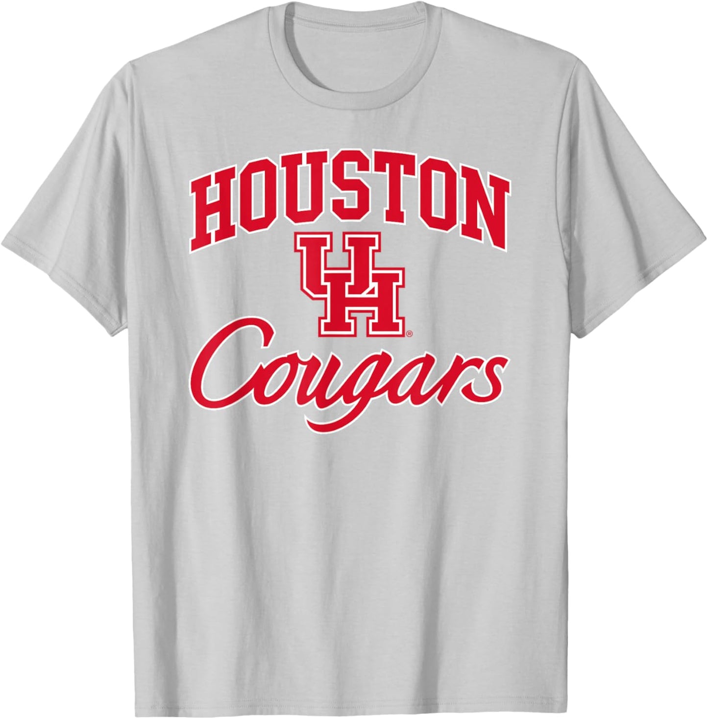 University of Houston | Houston Blue Collection Arch Script T-Shirt - T-Shirt | Ash