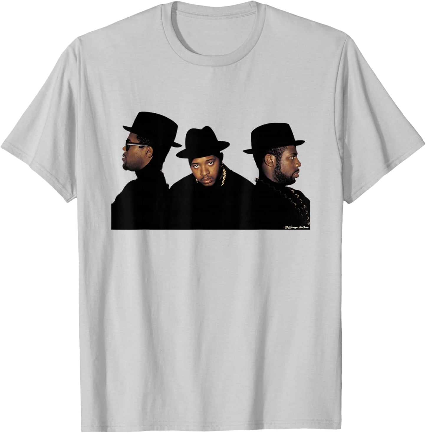 Run-DMC Hip Hop Group Photo By George DuBose T-Shirt - T-Shirt | Ash