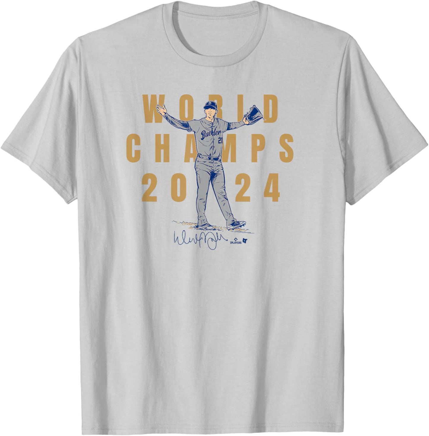 Walker Buehler - The Final Out - Los Angeles Baseball Champs T-Shirt - T-Shirt | Ash