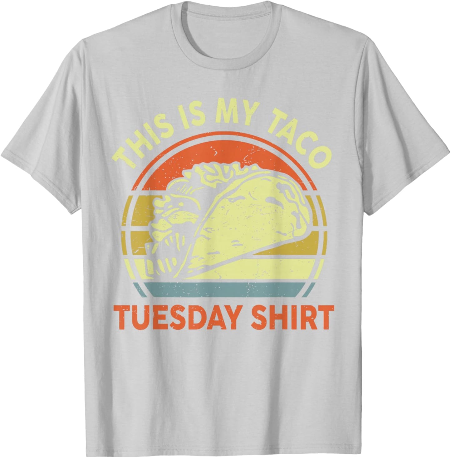 This Is My Taco Tuesday Shirt Funny Mexican Food Men Women T-Shirt - T-Shirt | Ash