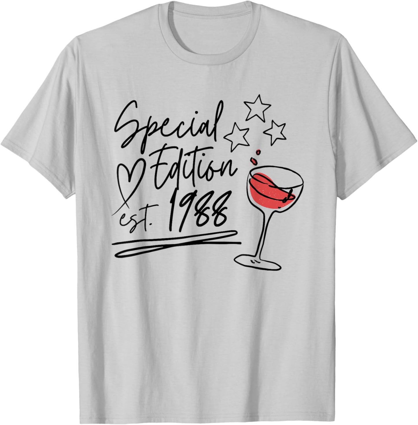 Year Of Birth 1988 Birthday Design Vintage Born In 1988 T-Shirt - T-Shirt | Ash
