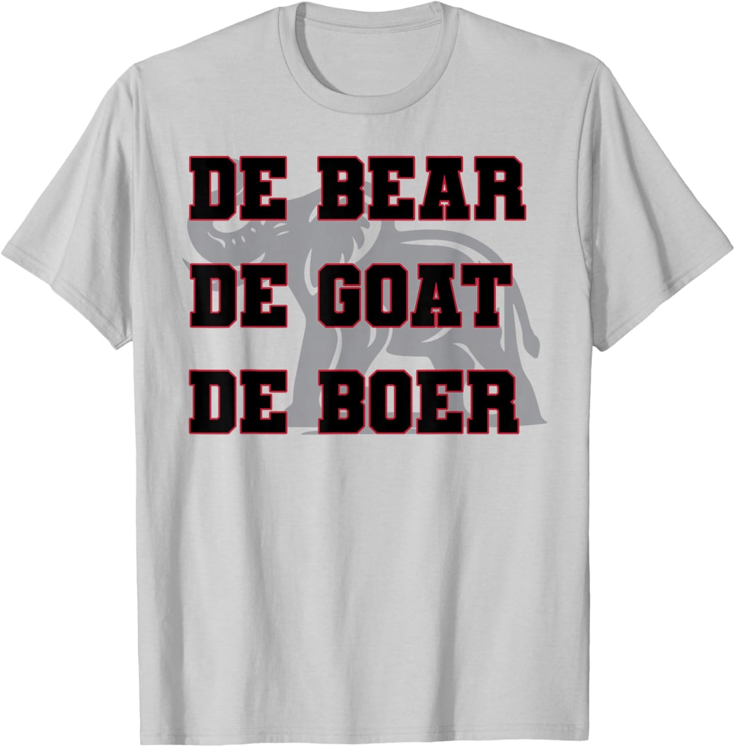 Elephant De Bear De Goat De Boer T-Shirt - T-Shirt | Ash