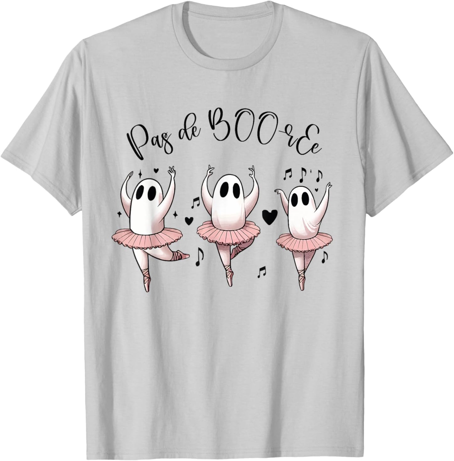 Ghost Pas de BOO-rée Ballet Dance - Halloween Ballerina T-Shirt - T-Shirt | Ash