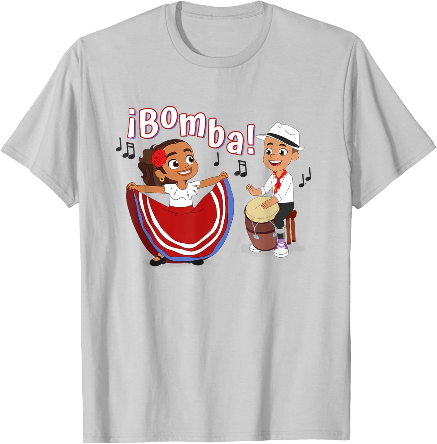 Alma and Eddie ¡Bomba! T-Shirt - T-Shirt | Ash