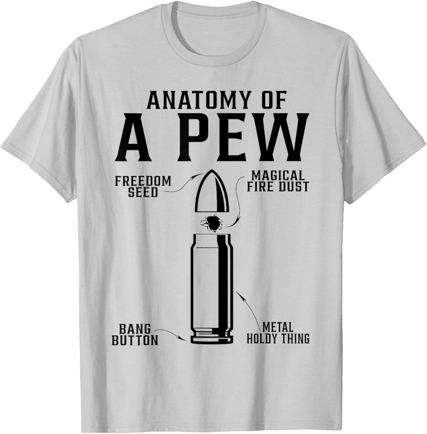 Pew anatomy T-Shirt - T-Shirt | Ash
