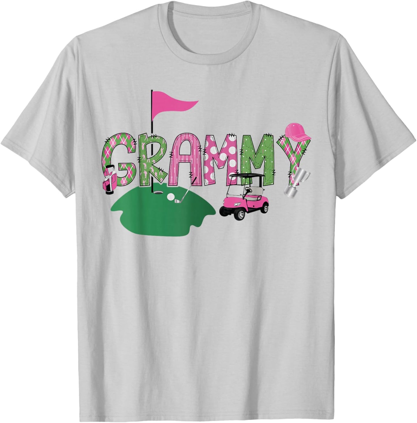 Golf Grammy Hole In One Golf 1St Birthday Party T-Shirt - T-Shirt | Ash