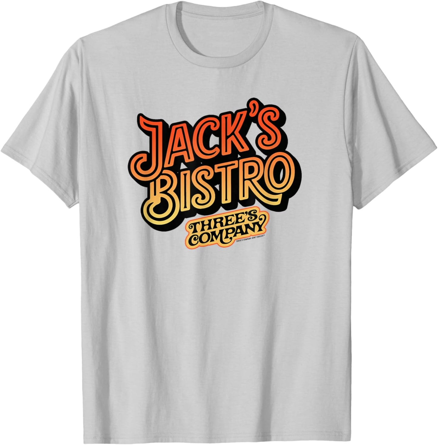 Jack's Bistro Retro Three's Company Jack Tripper Vintage T-Shirt - T-Shirt | Ash