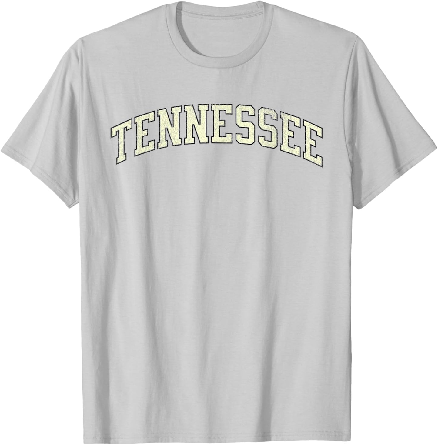 Vintage Tennessee Varsity Orange Distressed print T-Shirt - T-Shirt | Ash